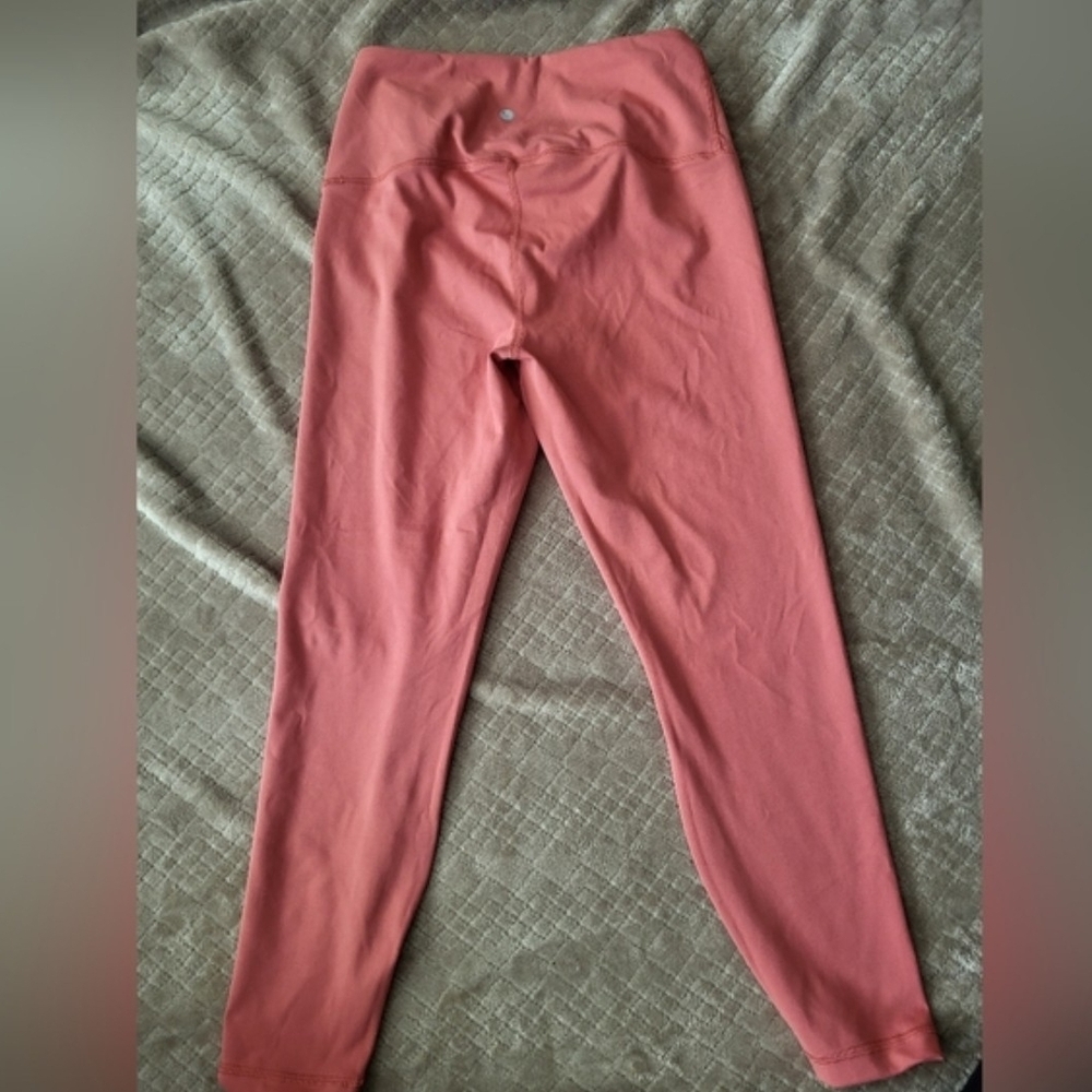 Yogalicious Dusty Rose High-Waist Leggings Athletic Run Sports Super Soft Size L - Picture 6 of 6